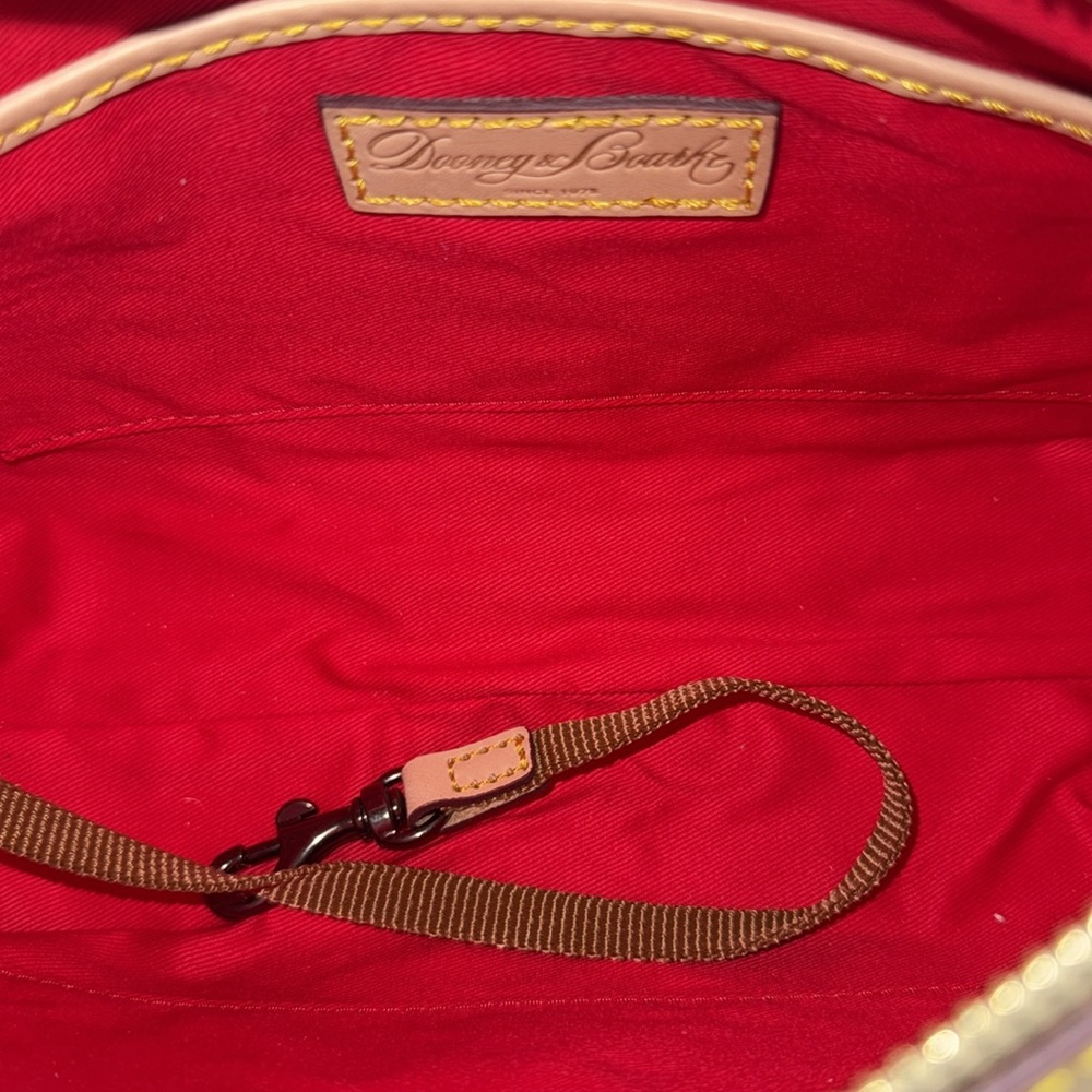 Dooney & Bourke Colorblock Patent Leather Baguette Shoulder Bag - New - Picture 12 of 17